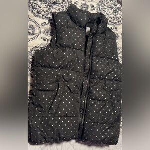 Old Navy Black and White Polka Dot Kids Vest